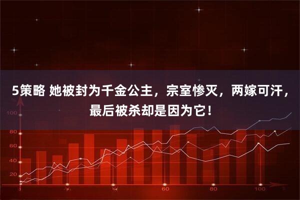 5策略 她被封为千金公主，宗室惨灭，两嫁可汗，最后被杀却是因为它！